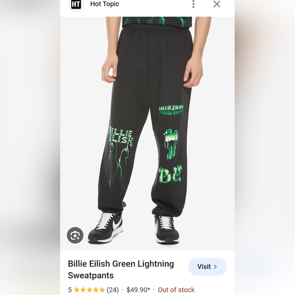 billie Eilish Pants - Billie Eilish Pants Xl Drawings pulls tighter Used good condition..